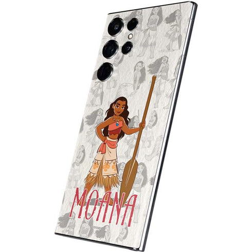 Disney Princess Moana Pattern Galaxy S22 Ultra Skin