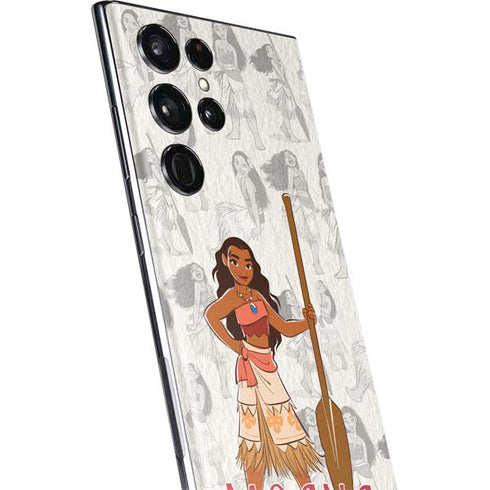 Disney Princess Moana Pattern Galaxy S22 Ultra Skin