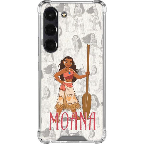 Disney Princess Moana Pattern Galaxy S23 Clear Case