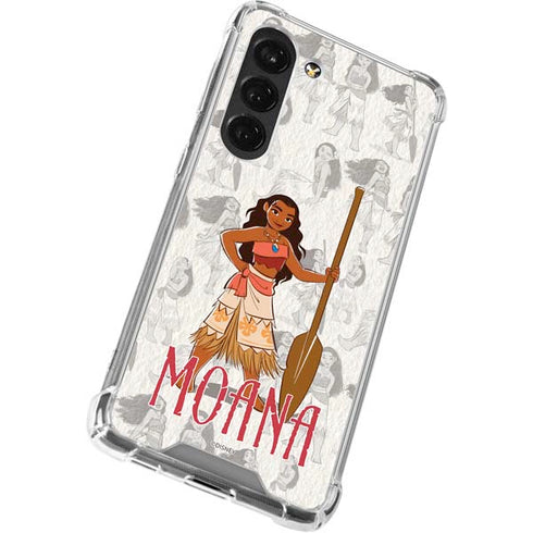 Disney Princess Moana Pattern Galaxy S23 Clear Case