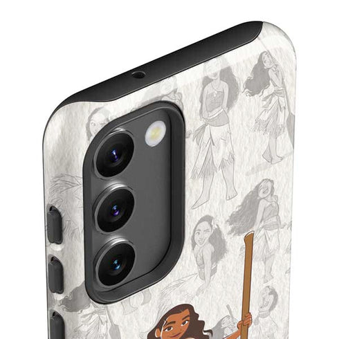 Disney Princess Moana Pattern Galaxy S23 Plus Pro Case