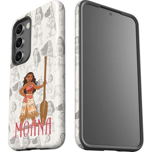 Disney Princess Moana Pattern Galaxy S23 Plus Pro Case