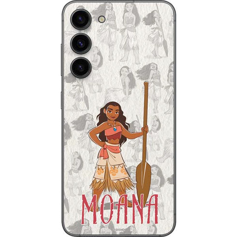 Disney Princess Moana Pattern Galaxy S23 Plus Skin