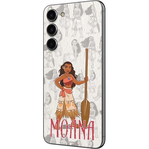 Disney Princess Moana Pattern Galaxy S23 Plus Skin
