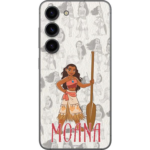 Disney Princess Moana Pattern Galaxy S23 Skin