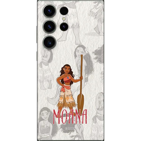 Disney Princess Moana Pattern Galaxy S23 Ultra Skin