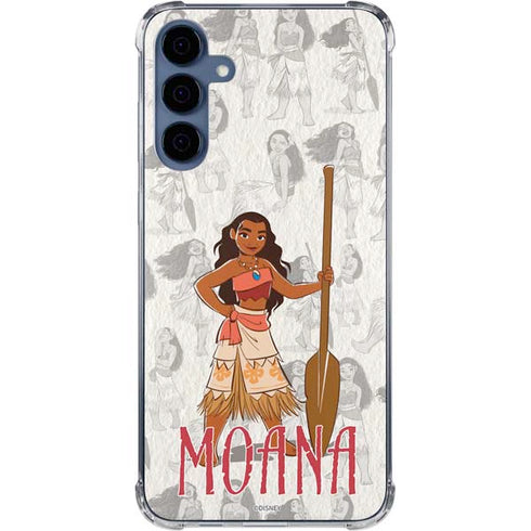 Disney Princess Moana Pattern Galaxy S24 Clear Case