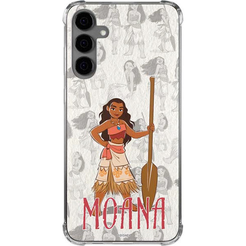 Disney Princess Moana Pattern Galaxy S24 Plus Clear Case