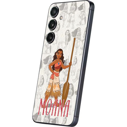 Disney Princess Moana Pattern Galaxy S24 Plus Skin