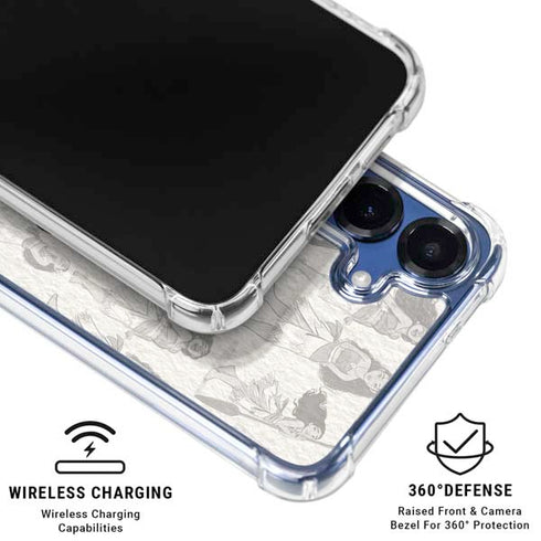 Disney Princess Moana Pattern Galaxy S25 Clear Case