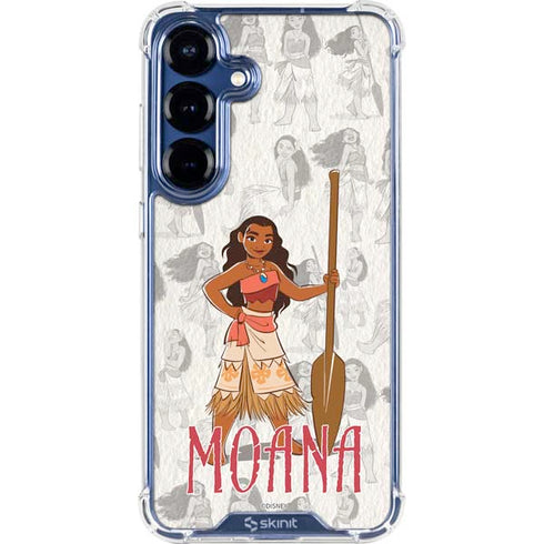 Disney Princess Moana Pattern Galaxy S25 Plus Clear Case