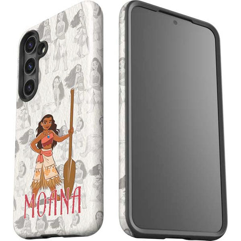 Disney Princess Moana Pattern Galaxy S25 Plus Impact Case