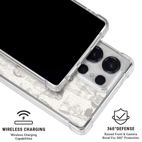 Disney Princess Moana Pattern Galaxy S25 Ultra Clear Case