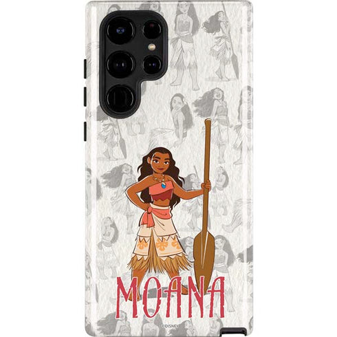 Disney Princess Moana Pattern Galaxy S25 Ultra Impact Case