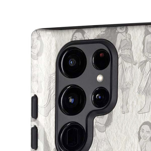 Disney Princess Moana Pattern Galaxy S25 Ultra Impact Case