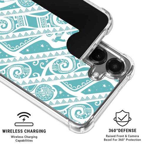Disney Princess Moana Pattern Galaxy S26 Clear Case