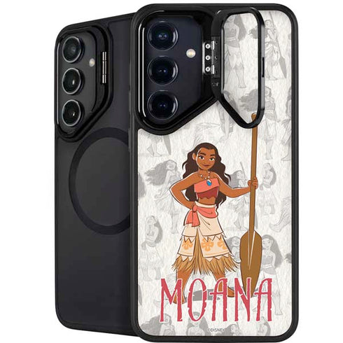 Disney Princess Moana Pattern Galaxy S26 Plus Kickstand Case