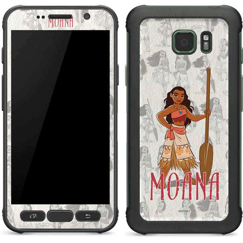 Disney Princess Moana Pattern Galaxy S7 Active Skin