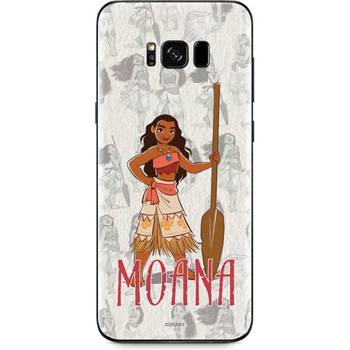 Disney Princess Moana Pattern Galaxy S8 Skin