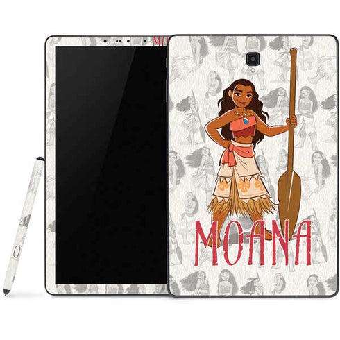 Disney Princess Moana Pattern Samsung Galaxy Tab Skin
