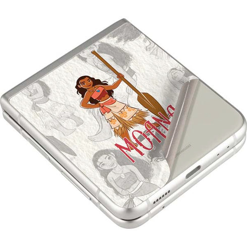 Disney Princess Moana Pattern Galaxy Z Flip3 5G Skin