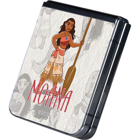Disney Princess Moana Pattern Galaxy Z Flip5 5G Skin