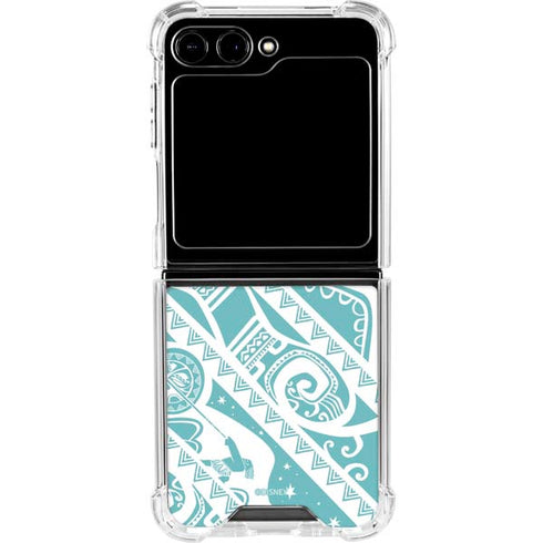 Disney Princess Moana Pattern Galaxy Z Flip6 Clear Case
