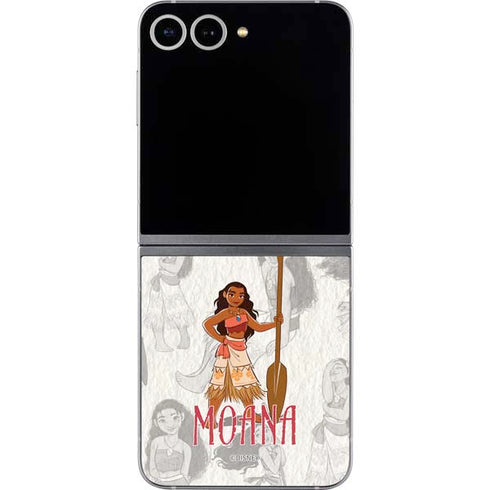 Disney Princess Moana Pattern Galaxy Z Flip6 Skin