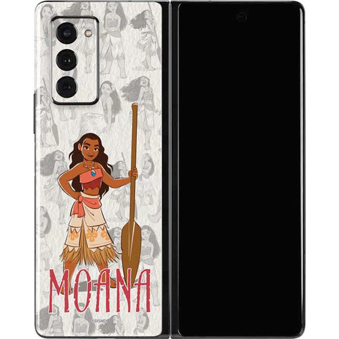 Disney Princess Moana Pattern Galaxy Z Fold2 5G Skin