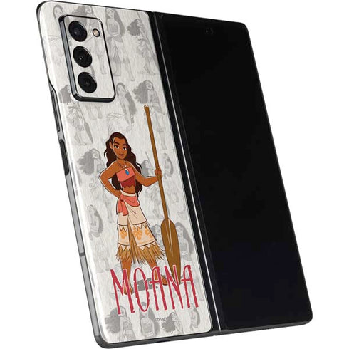 Disney Princess Moana Pattern Galaxy Z Fold2 5G Skin