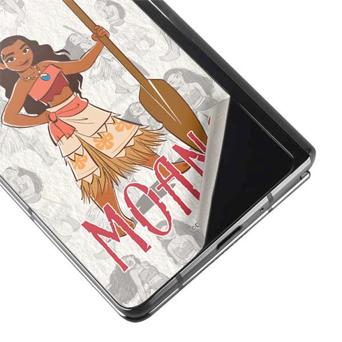 Disney Princess Moana Pattern Galaxy Z Fold2 5G Skin