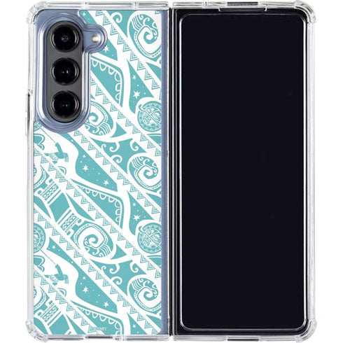 Disney Princess Moana Pattern Galaxy Z Fold5 5G Clear Case
