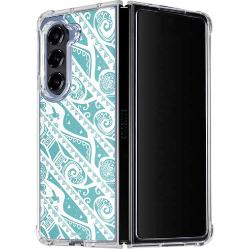 Disney Princess Moana Pattern Galaxy Z Fold5 5G Clear Case