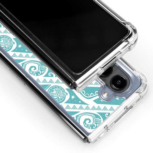 Disney Princess Moana Pattern Galaxy Z Fold5 5G Clear Case