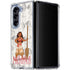 Disney Princess Moana Pattern Galaxy Z Fold5 5G Clear Case