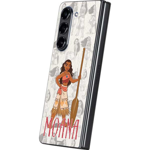 Disney Princess Moana Pattern Galaxy Z Fold5 5G Skin
