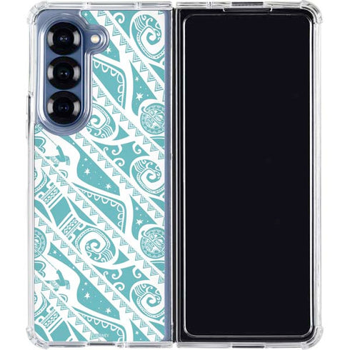 Disney Princess Moana Pattern Galaxy Z Fold6 Clear Case