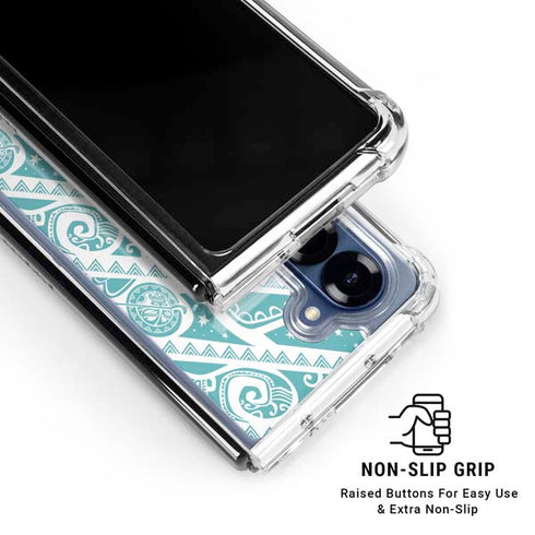 Disney Princess Moana Pattern Galaxy Z Fold6 Clear Case