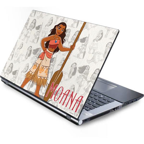 Disney Princess Moana Pattern Generic Laptop Skin