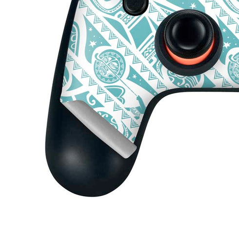 Disney Princess Moana Pattern Google Stadia Controller Skin