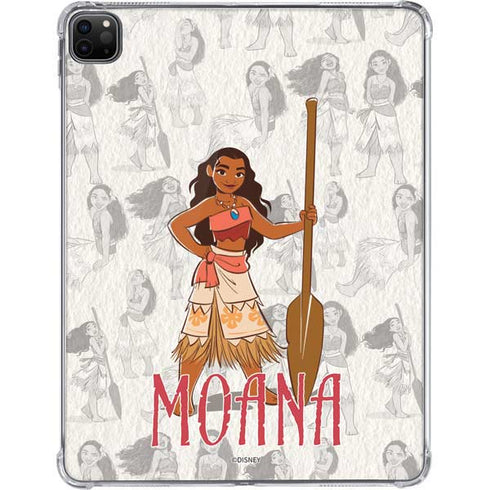 Disney Princess Moana Pattern iPad Pro 11in (2024) Clear Case