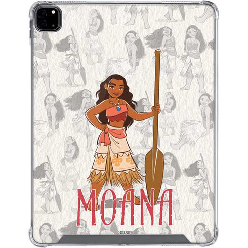 Disney Princess Moana Pattern iPad Pro 12.9in (2020) Clear Case