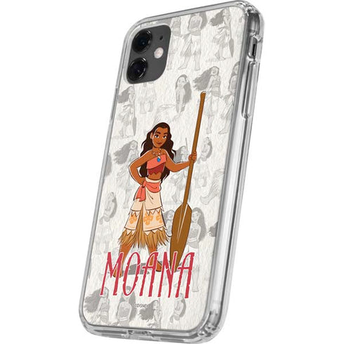 Disney Princess Moana Pattern iPhone 11 Clear Case