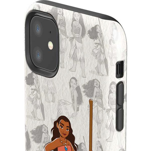 Disney Princess Moana Pattern iPhone 11 Impact Case