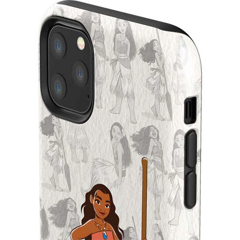 Disney Princess Moana Pattern iPhone 11 Pro Max Impact Case