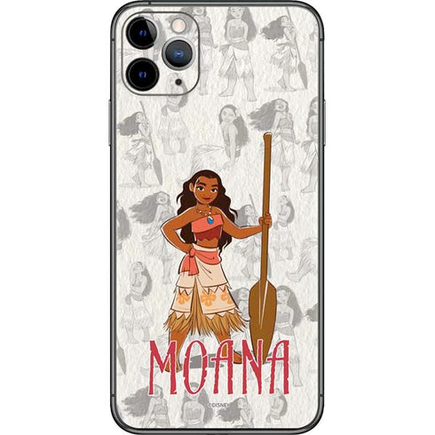 Disney Princess Moana Pattern iPhone 11 Pro Max Skin
