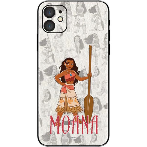 Disney Princess Moana Pattern iPhone 11 Skin