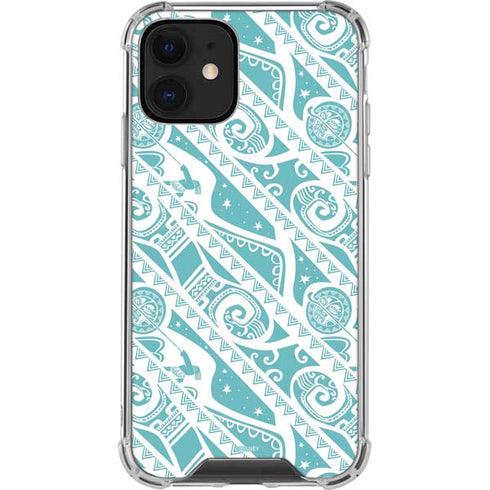 Disney Princess Moana Pattern iPhone 12 Clear Case