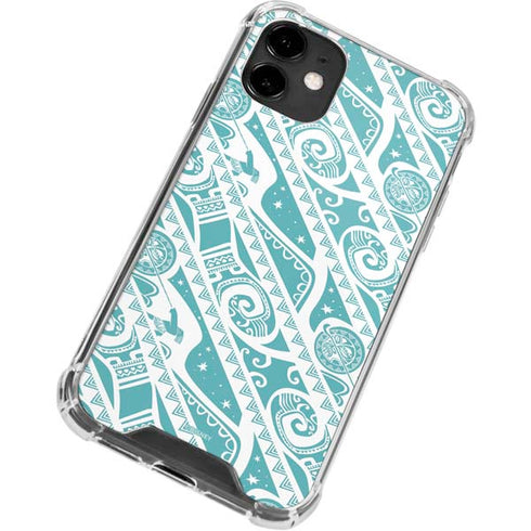 Disney Princess Moana Pattern iPhone 12 Clear Case