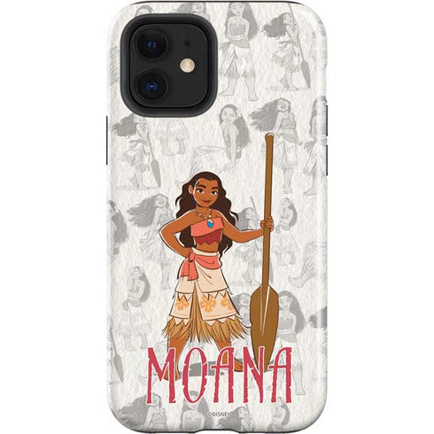 Disney Princess Moana Pattern iPhone 12 Impact Case